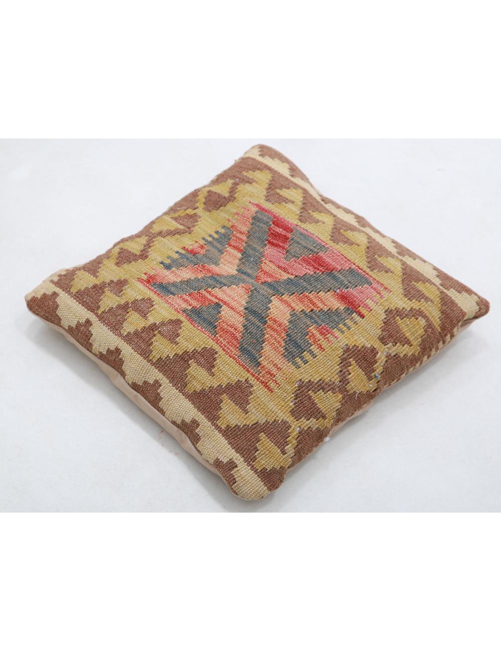 Afghan Tribal Pillow 1' 5" x 1' 5" Hand-Woven view
