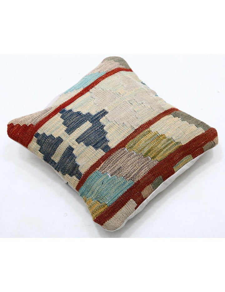 Afghan Tribal Pillow 1' 5" x 1' 5" Hand-Woven view