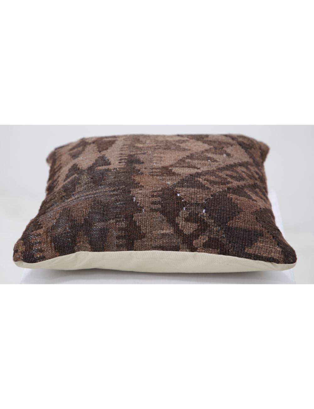 Afghan Tribal Pillow 1' 5" x 1' 5" Hand-Woven detail