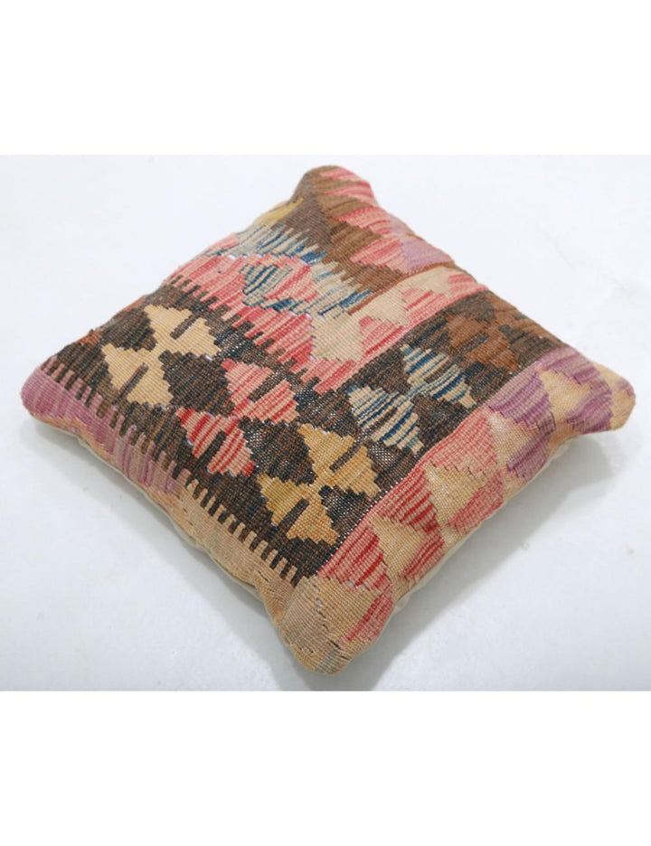 Afghan Tribal Pillow 1' 5" x 1' 5" Hand-Woven view