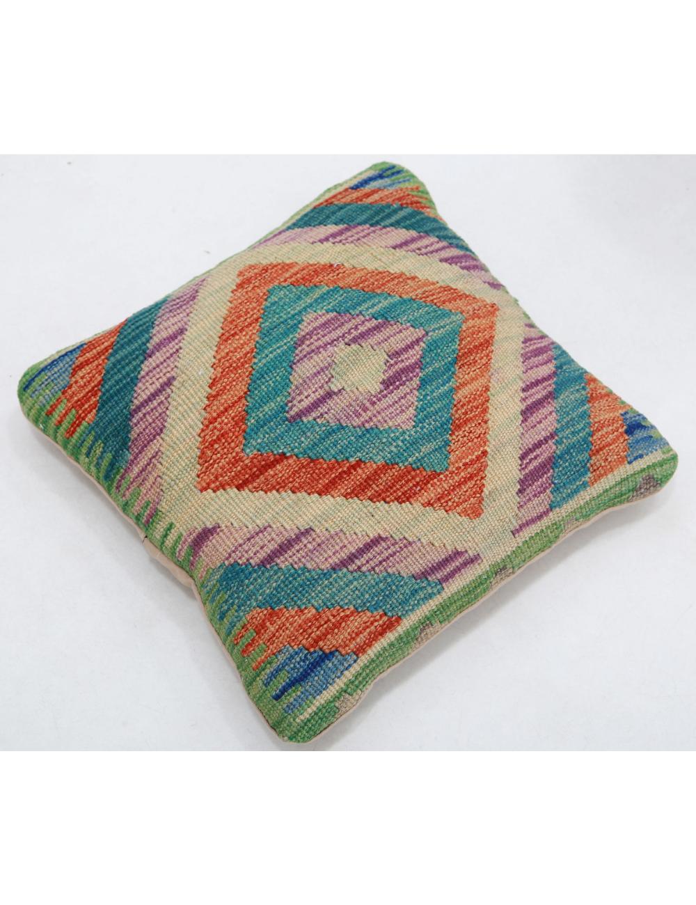 Afghan Tribal Pillow 1' 5" x 1' 5" Hand-Woven view