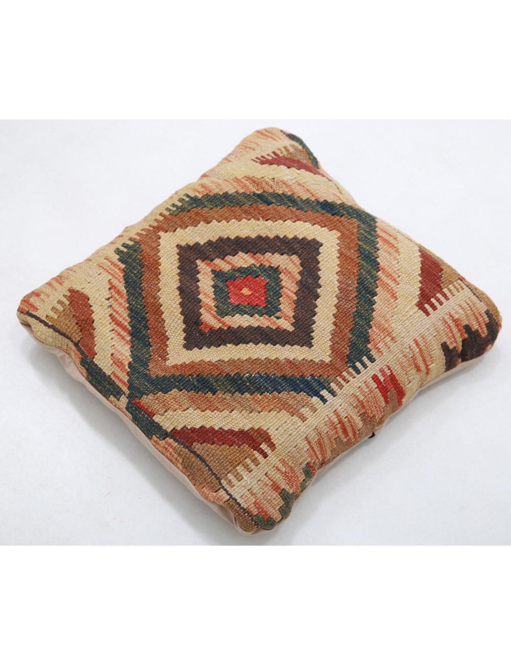 Afghan Tribal Rug 1' 5" x 1' 5" Hand-Woven detail