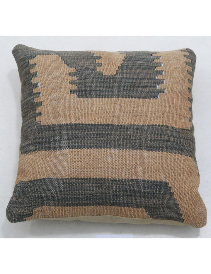 Afghan Tribal Pillow 1' 5" x 1' 5" Hand-Woven