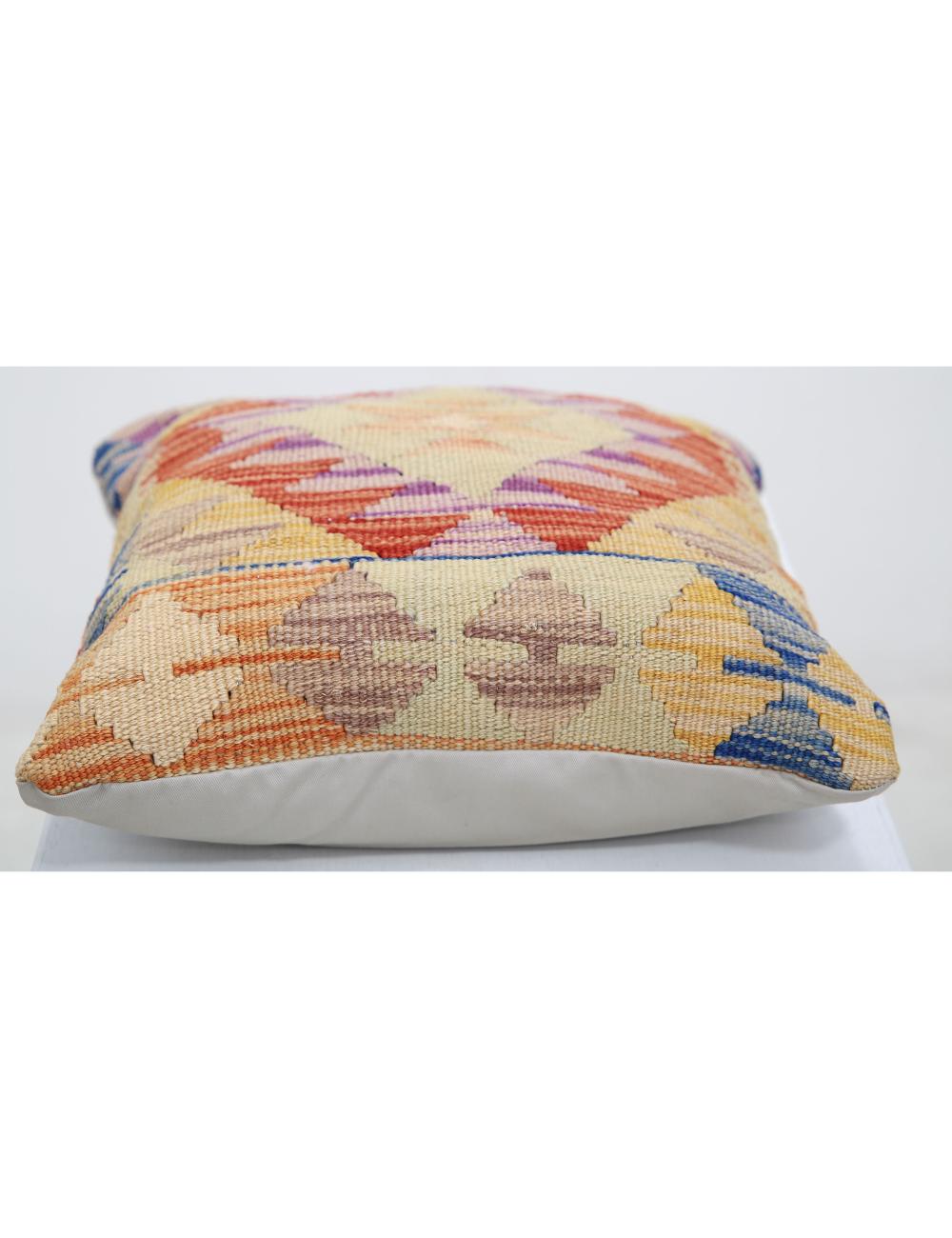 Afghan Tribal Pillow 1' 5" x 1' 5" Hand-Woven view