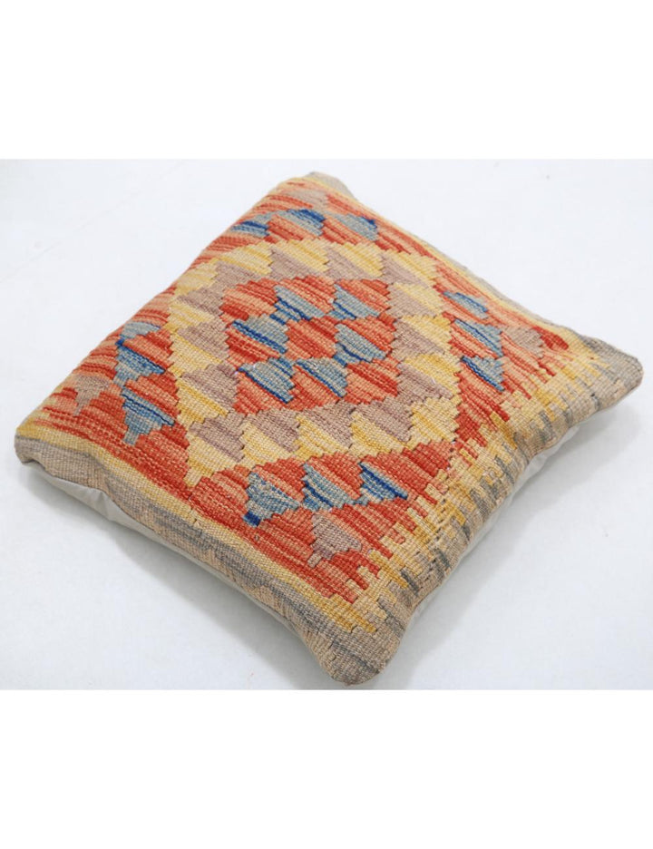 Afghan Tribal Pillow 1' 5" x 1' 5" Hand-Woven view