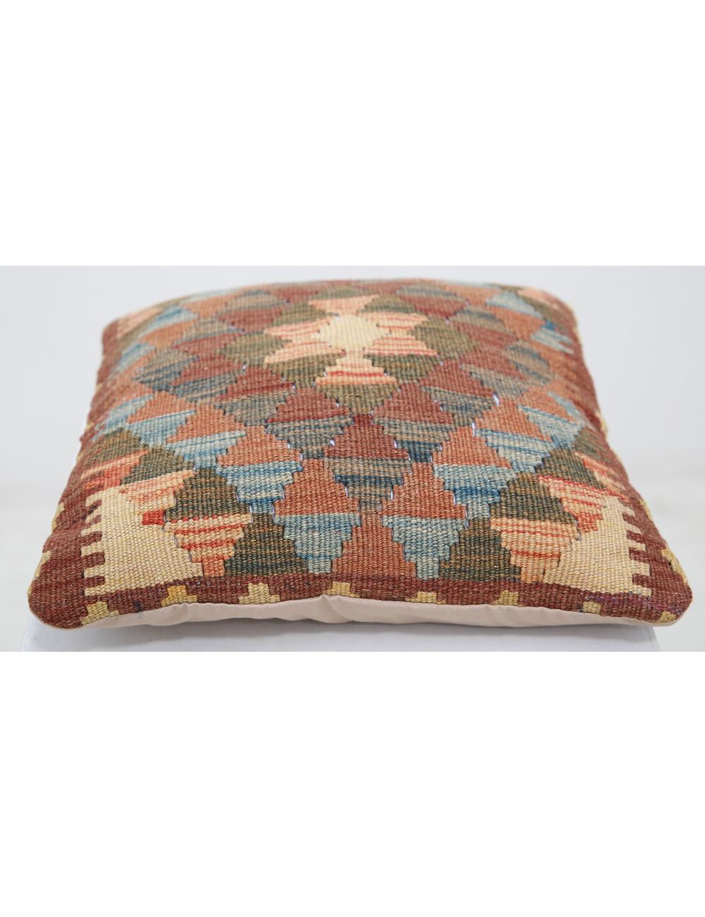 Afghan Tribal Rug 1' 5" x 1' 5" Hand-Woven detail