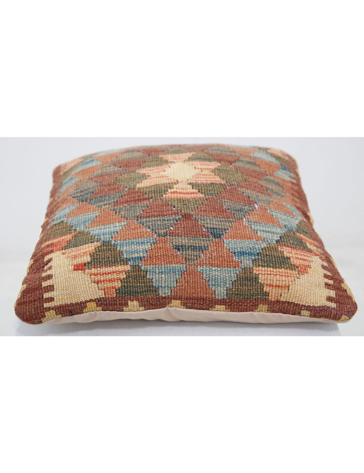 Afghan Tribal Rug 1' 5" x 1' 5" Hand-Woven detail