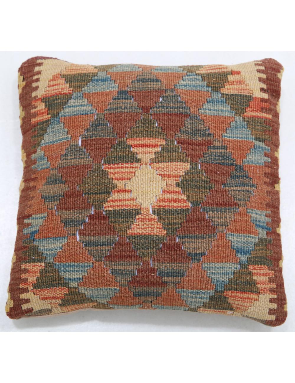 Afghan Tribal Rug 1' 5" x 1' 5" Hand-Woven