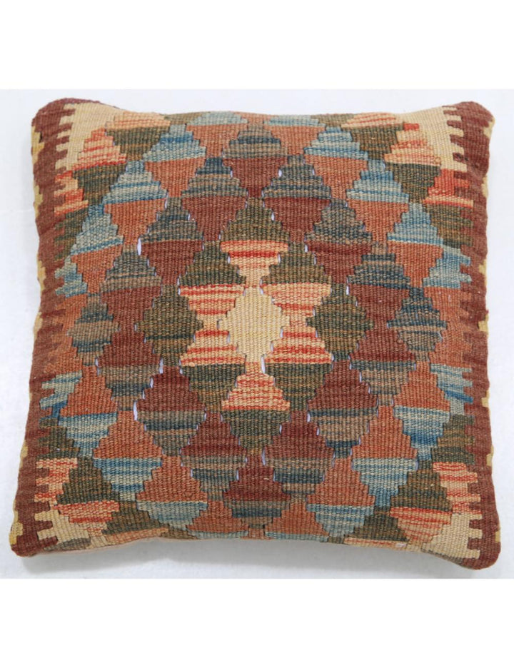 Afghan Tribal Rug 1' 5" x 1' 5" Hand-Woven