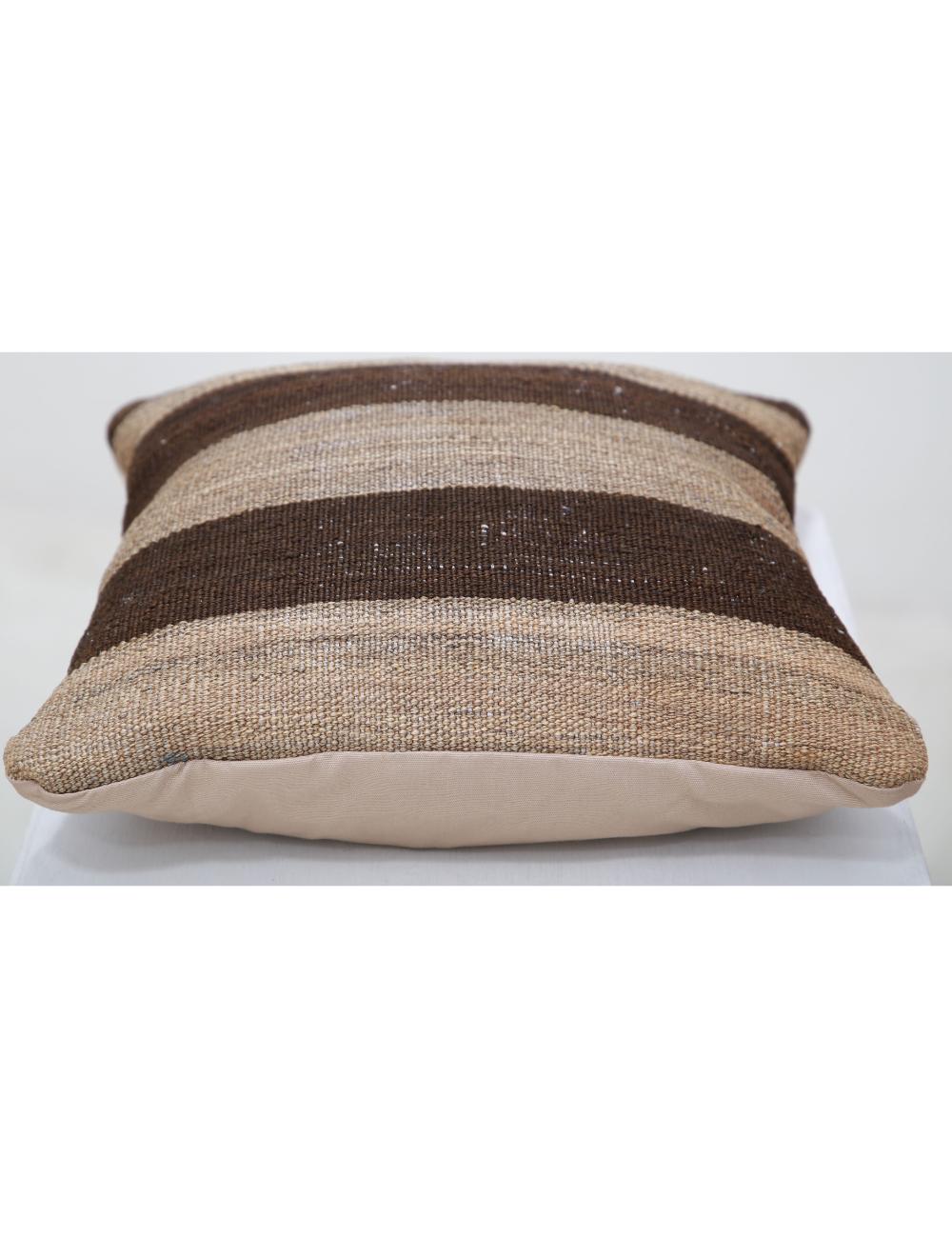 Afghan Tribal Pillow 1' 5" x 1' 5" Hand-Woven detail