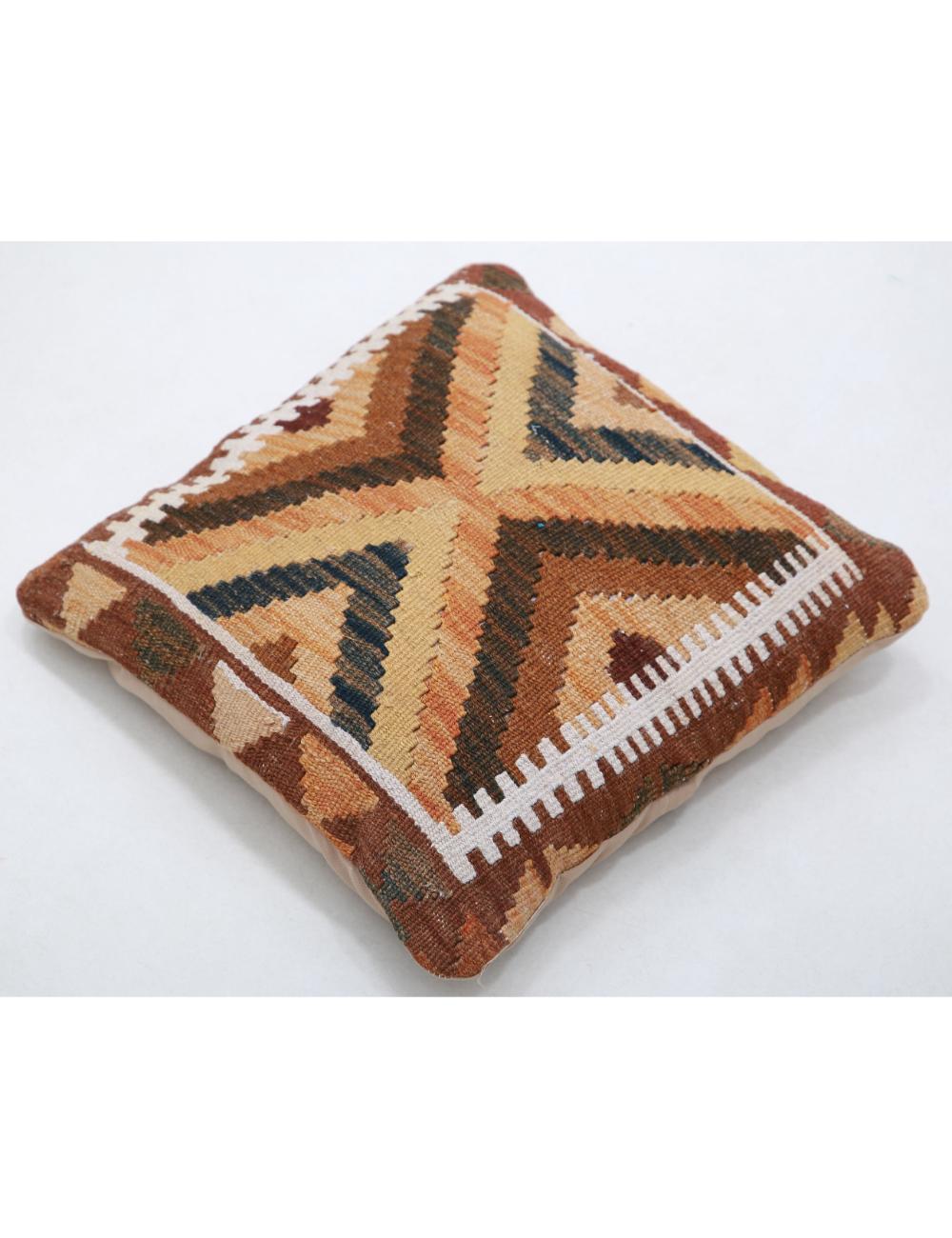 Afghan Tribal Pillow 1' 5" x 1' 5" Hand-Woven view