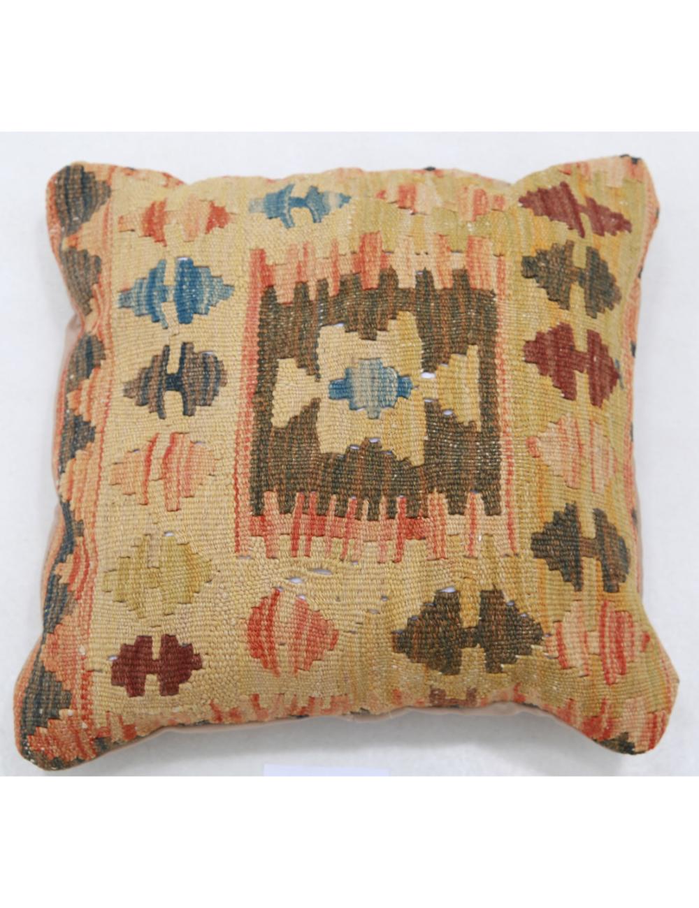 Afghan Tribal Rug 1' 5" x 1' 5" Hand-Woven