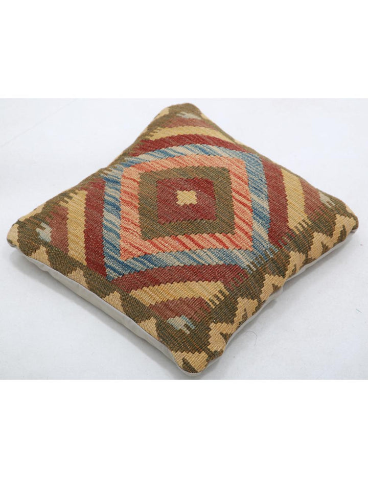 Afghan Tribal Pillow 1' 5" x 1' 5" Hand-Woven view