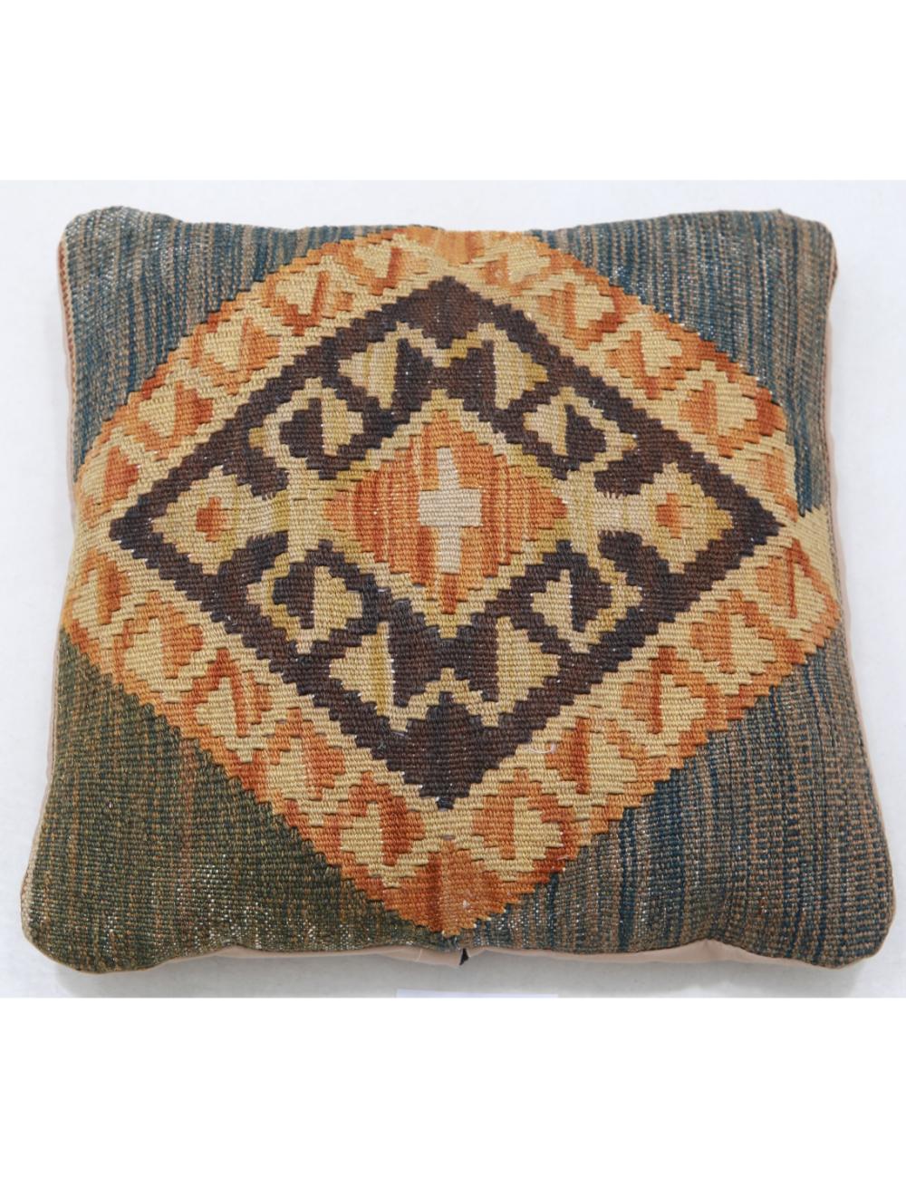 Afghan Tribal Pillow 1' 5" x 1' 5" Hand-Woven