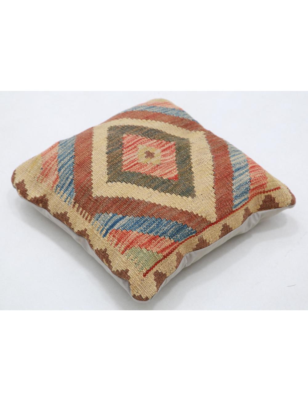 Afghan Tribal Pillow 1' 5" x 1' 5" Hand-Woven view