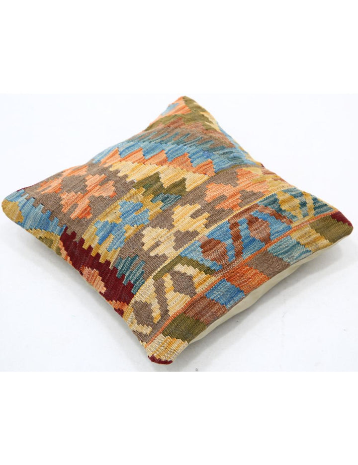 Afghan Tribal Pillow 1' 5" x 1' 5" Hand-Woven view