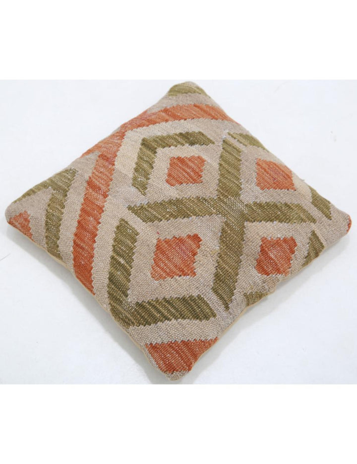 Afghan Tribal Pillow 1' 5" x 1' 5" Hand-Woven view