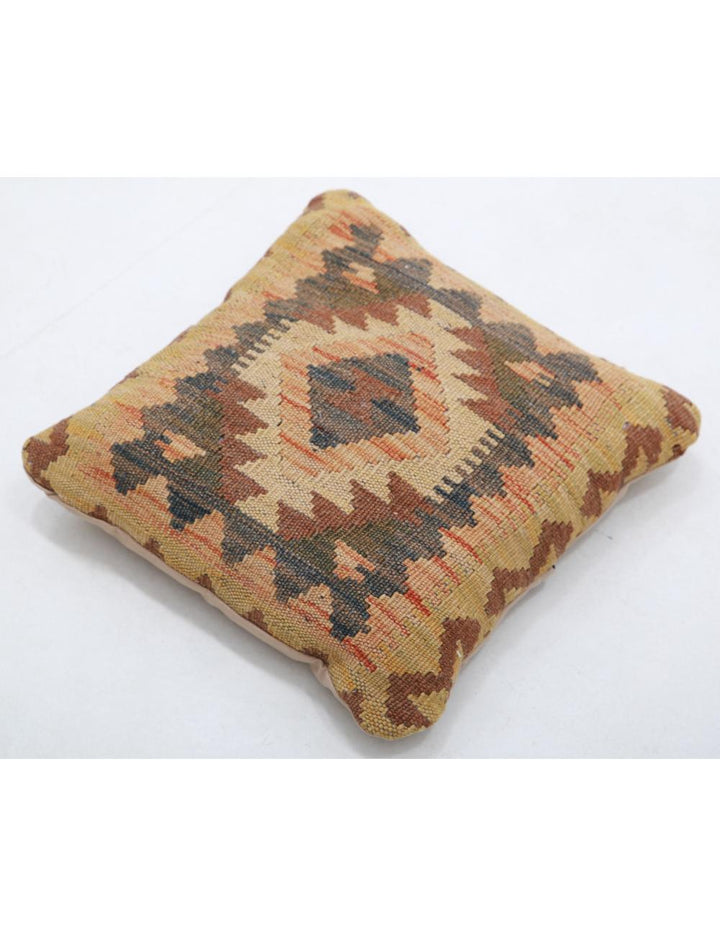 Afghan Tribal Pillow 1' 5" x 1' 5" Hand-Woven view
