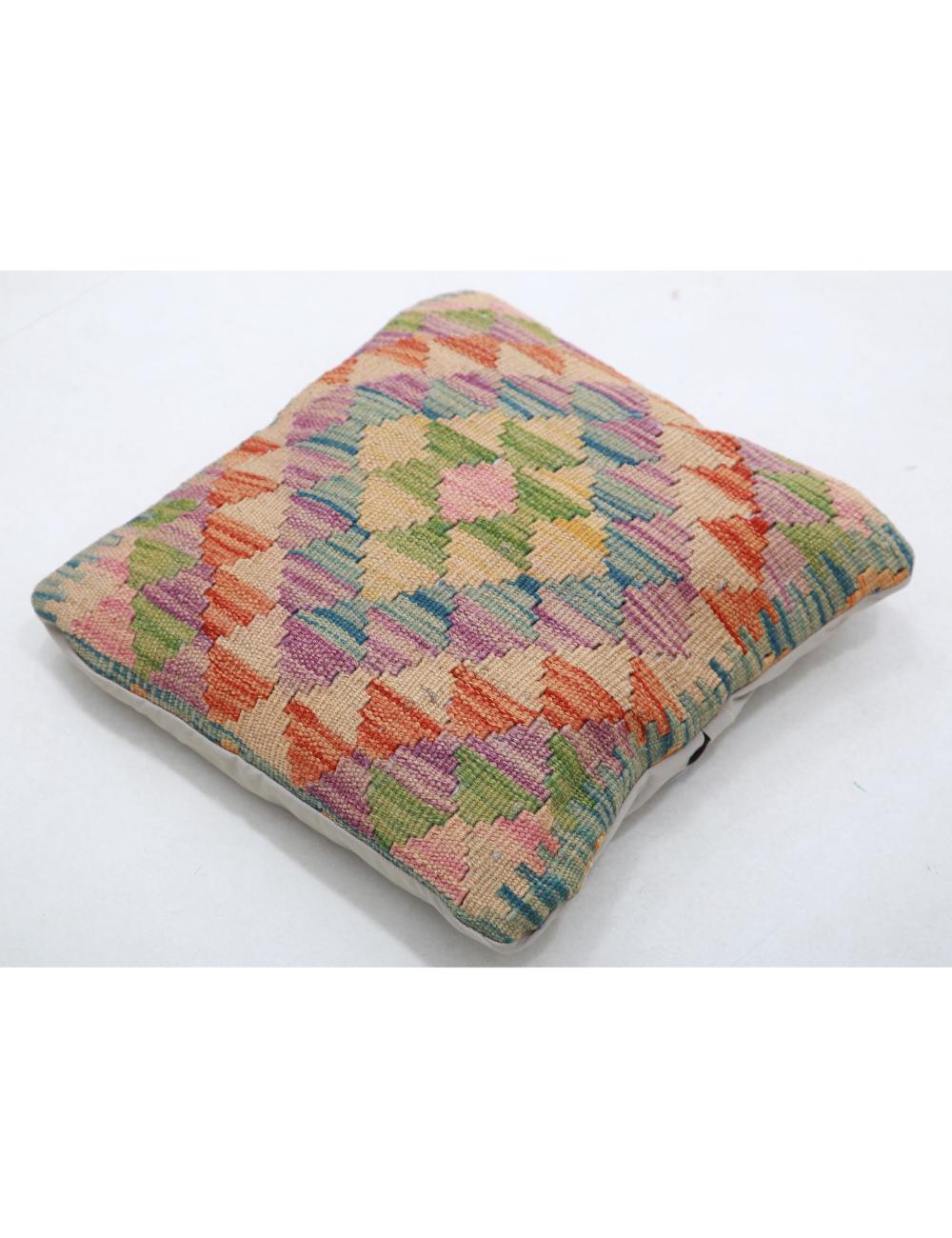 Afghan Tribal Pillow 1' 5" x 1' 5" Hand-Woven view