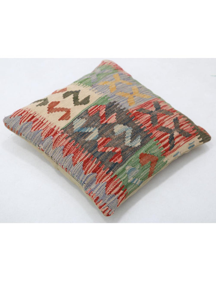 Afghan Tribal Pillow 1' 5" x 1' 5" Hand-Woven view