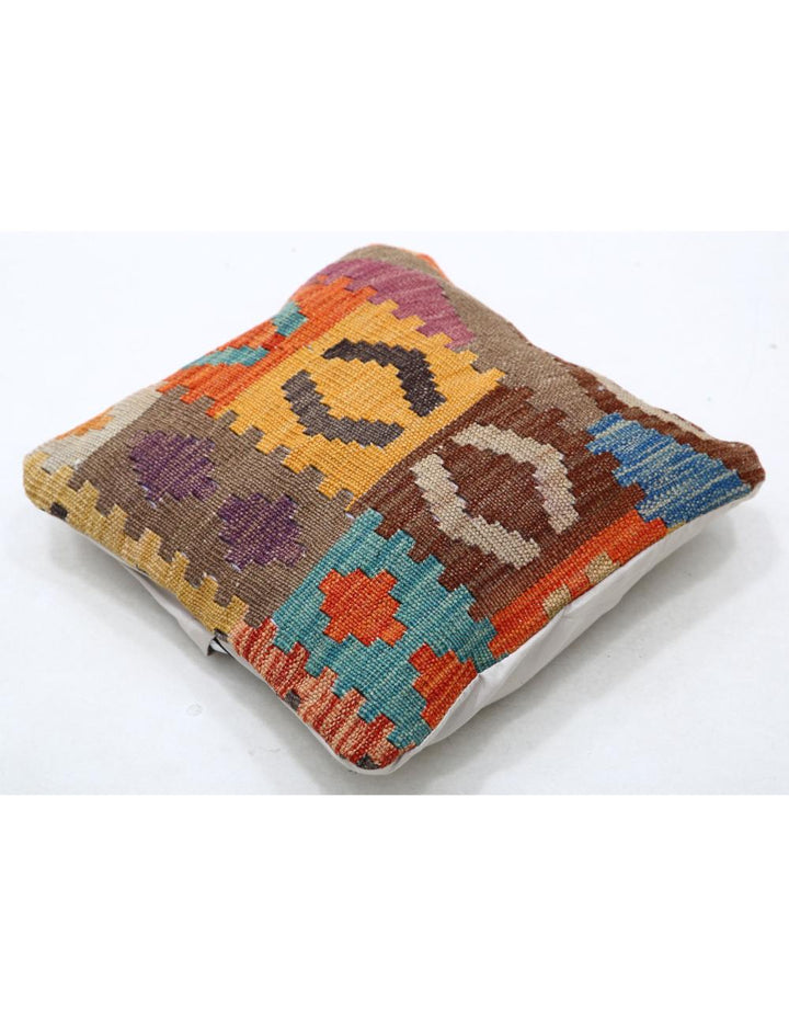 Afghan Tribal Pillow 1' 5" x 1' 5" Hand-Woven view