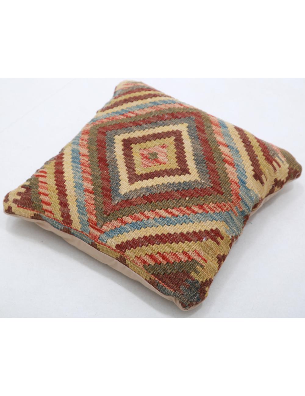 Afghan Tribal Pillow 1' 5" x 1' 5" Hand-Woven view