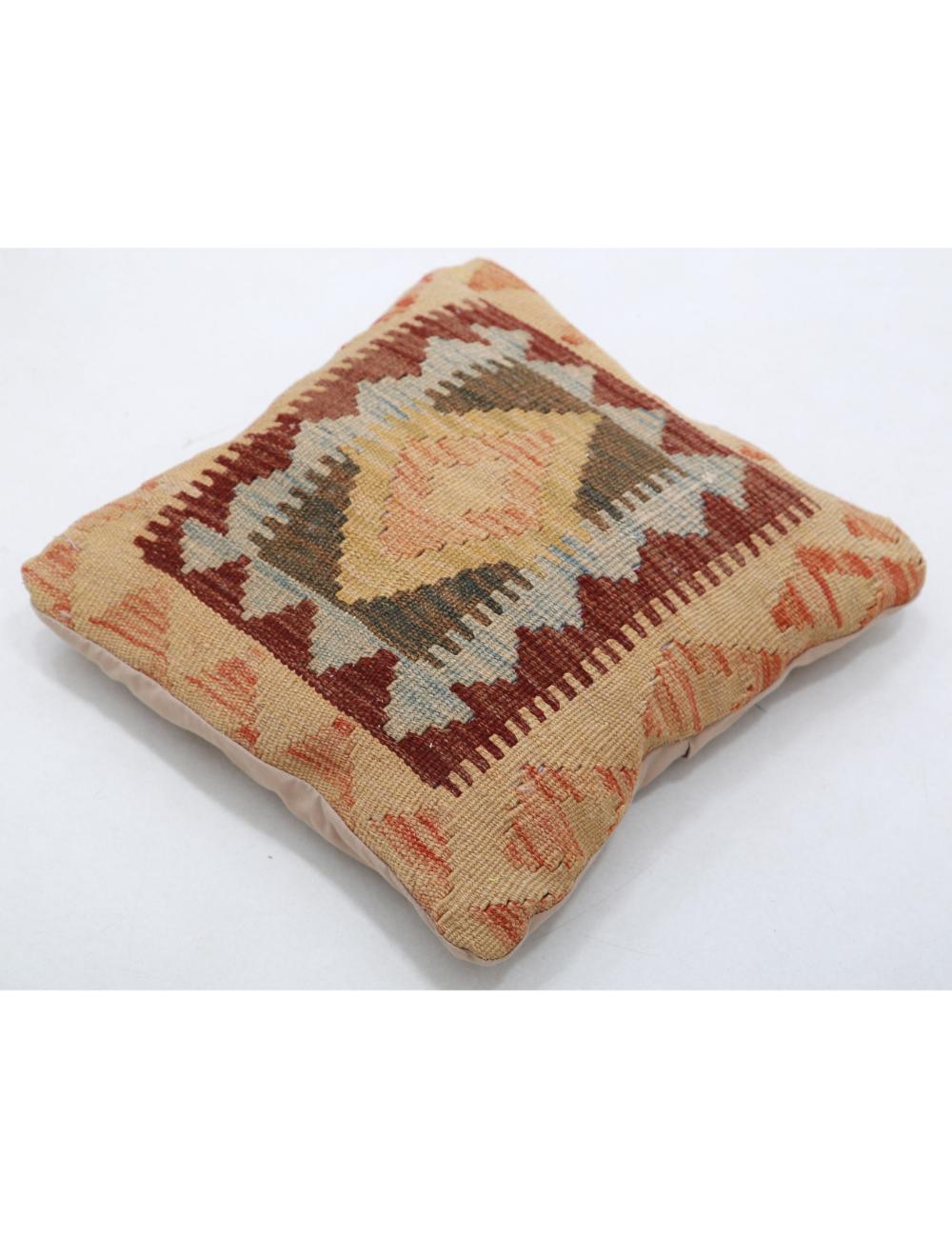Afghan Tribal Rug 1' 5" x 1' 5" Hand-Woven detail