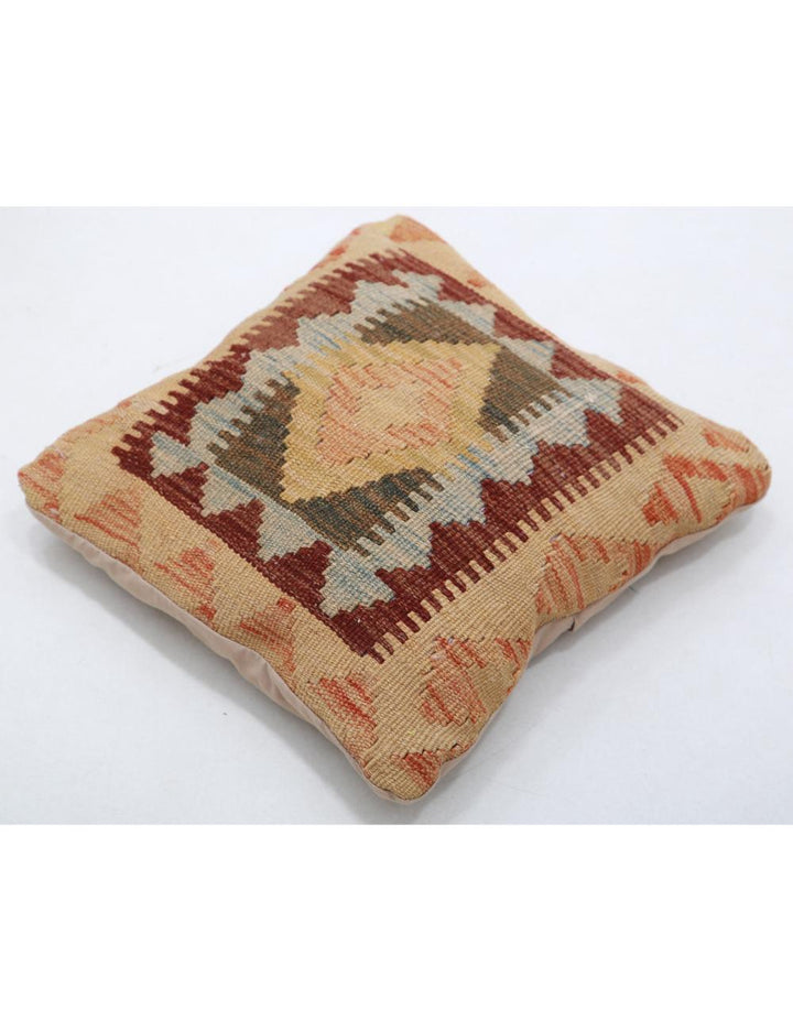 Afghan Tribal Rug 1' 5" x 1' 5" Hand-Woven detail