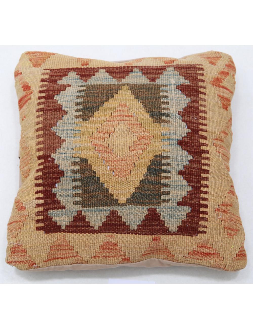Afghan Tribal Rug 1' 5" x 1' 5" Hand-Woven