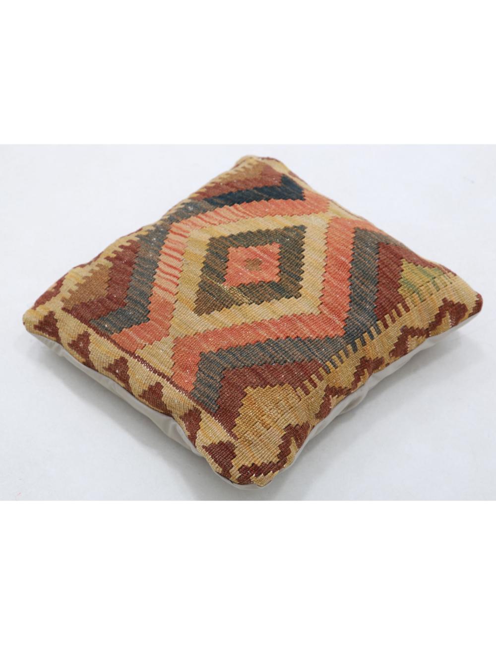 Afghan Tribal Pillow 1' 5" x 1' 5" Hand-Woven view