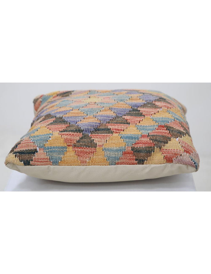 Afghan Tribal Pillow 1' 5" x 1' 5" Hand-Woven view