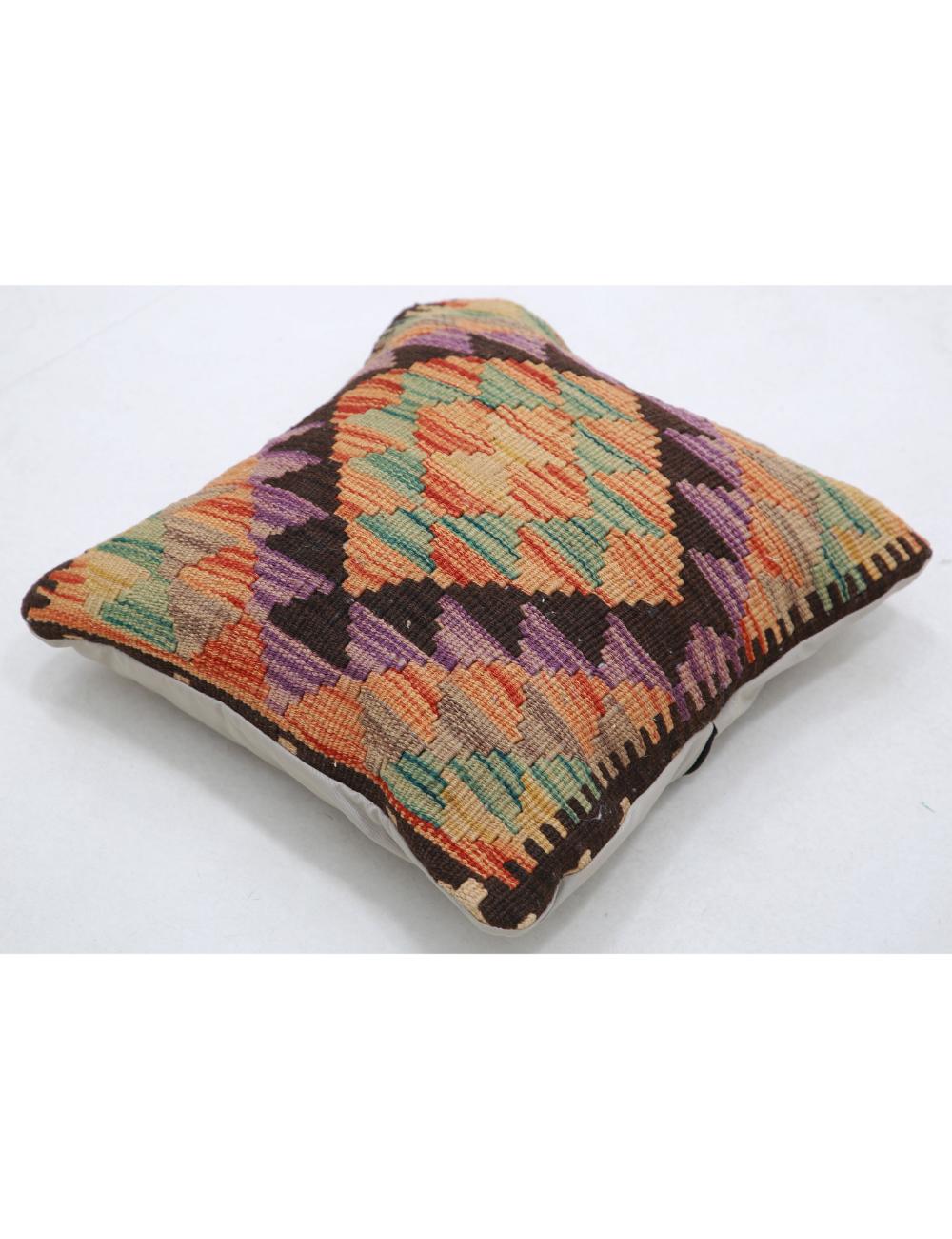 Afghan Tribal Pillow 1' 5" x 1' 5" Hand-Woven view