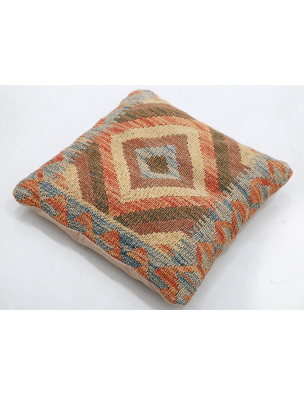 Afghan Tribal Pillow 1' 5" x 1' 5" Hand-Woven view