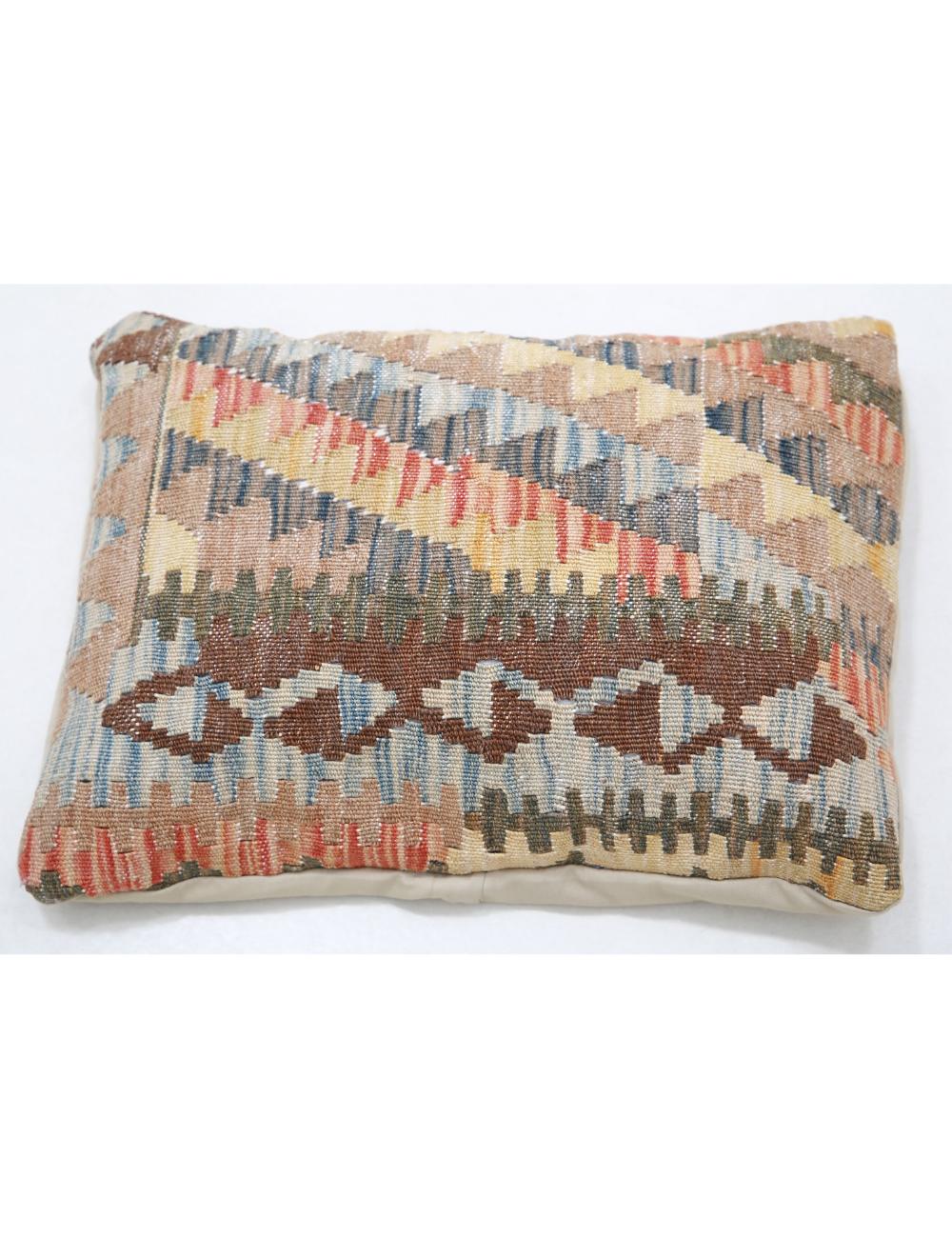 Afghan Tribal Pillow 1' 0" x 1' 5" Hand-Woven