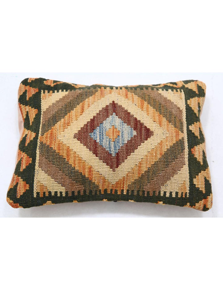Afghan Tribal Pillow 1' 0" x 1' 5" Hand-Woven