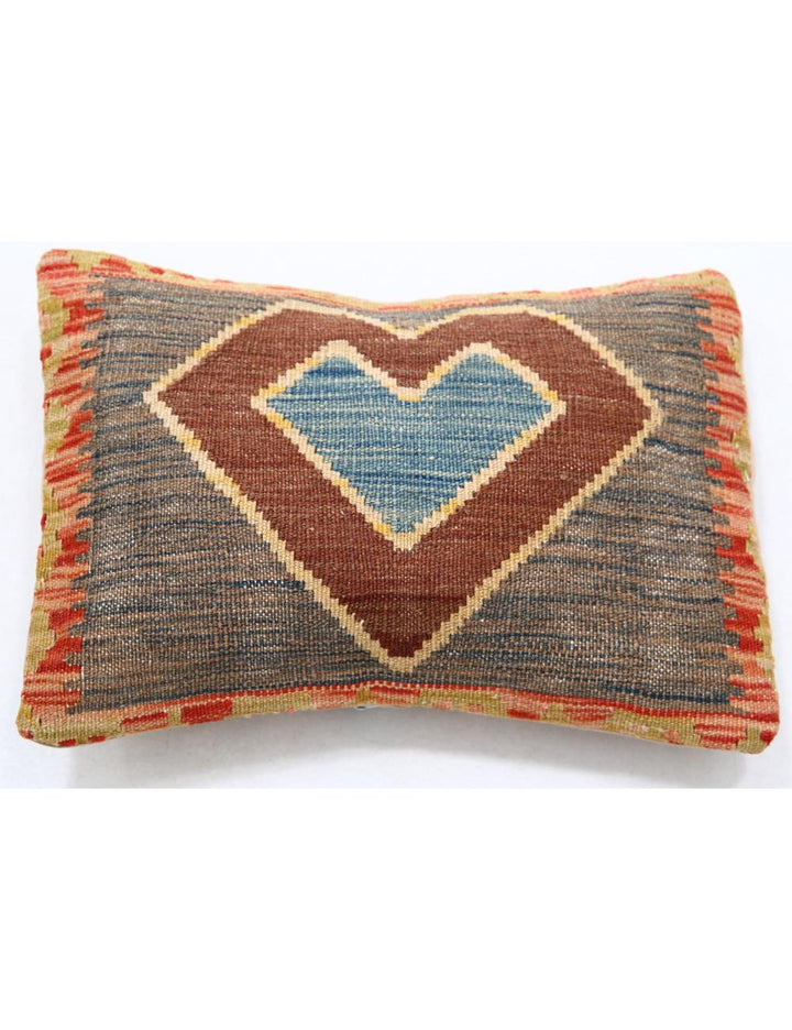 Afghan Tribal Pillow 1' 0" x 1' 5" Hand-Woven