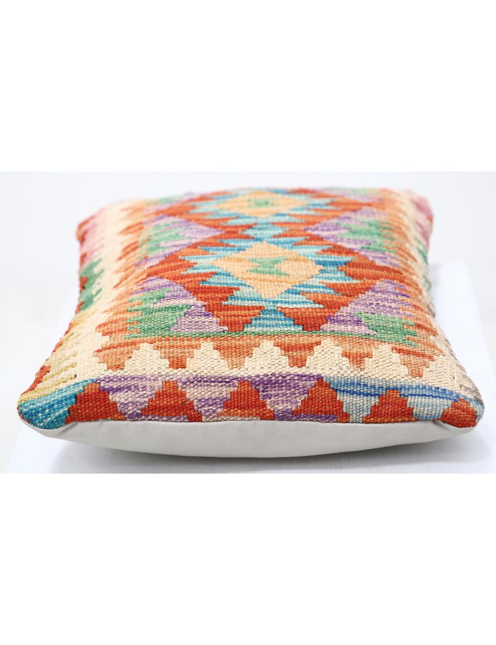 Hand Woven Tribal  Wool Pillow 1' 0" x 1' 5" - No. AT25036