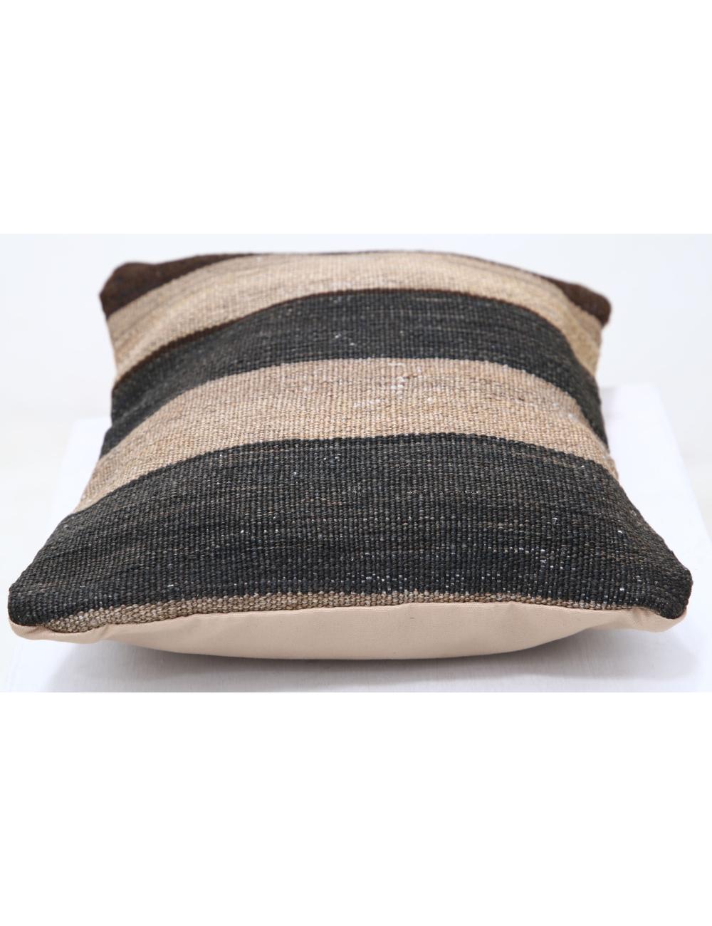 Afghan Tribal Pillow 1' 0" x 1' 5" Hand-Woven detail