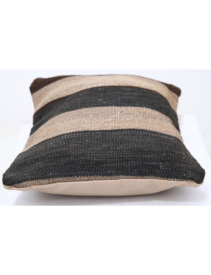 Afghan Tribal Pillow 1' 0" x 1' 5" Hand-Woven detail