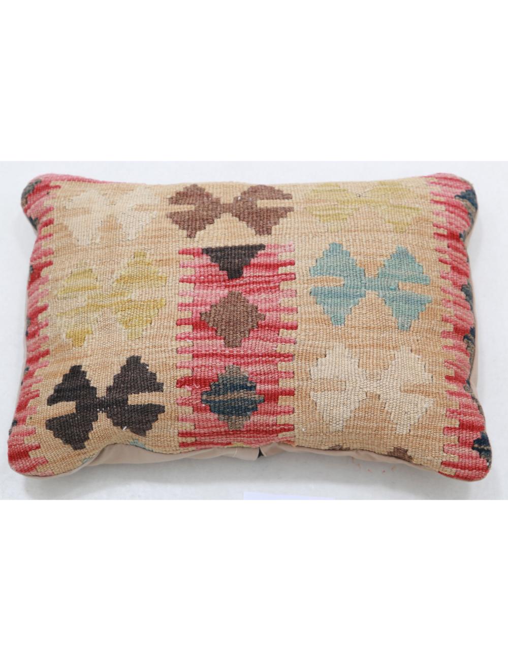 Afghan Tribal Pillow 1' 0" x 1' 5" Hand-Woven