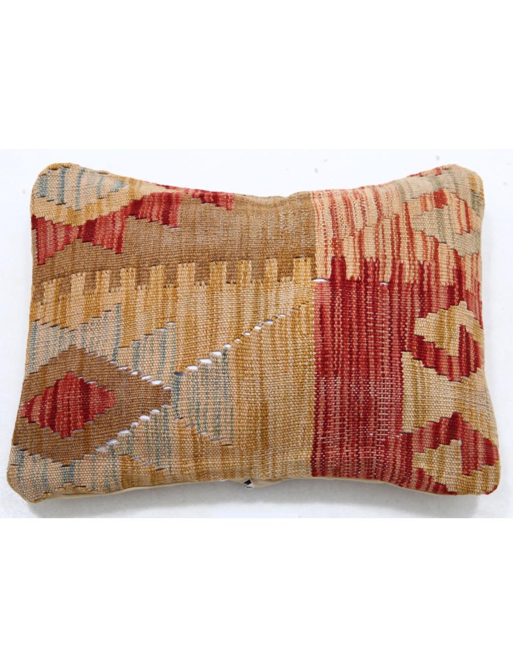 Afghan Tribal Pillow 1' 0" x 1' 5" Hand-Woven