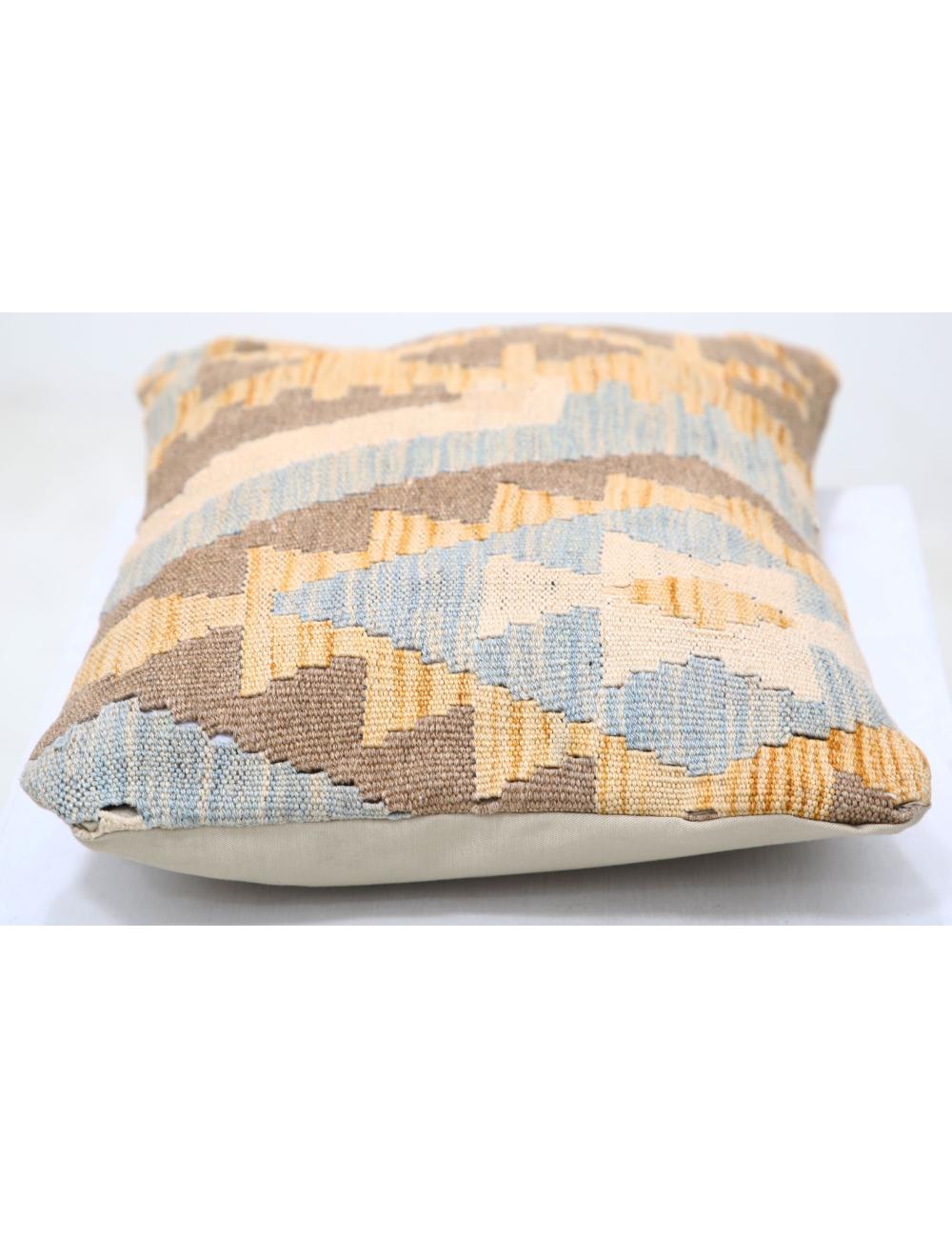 Afghan Tribal Pillow 1' 0" x 1' 5" Hand-Woven detail