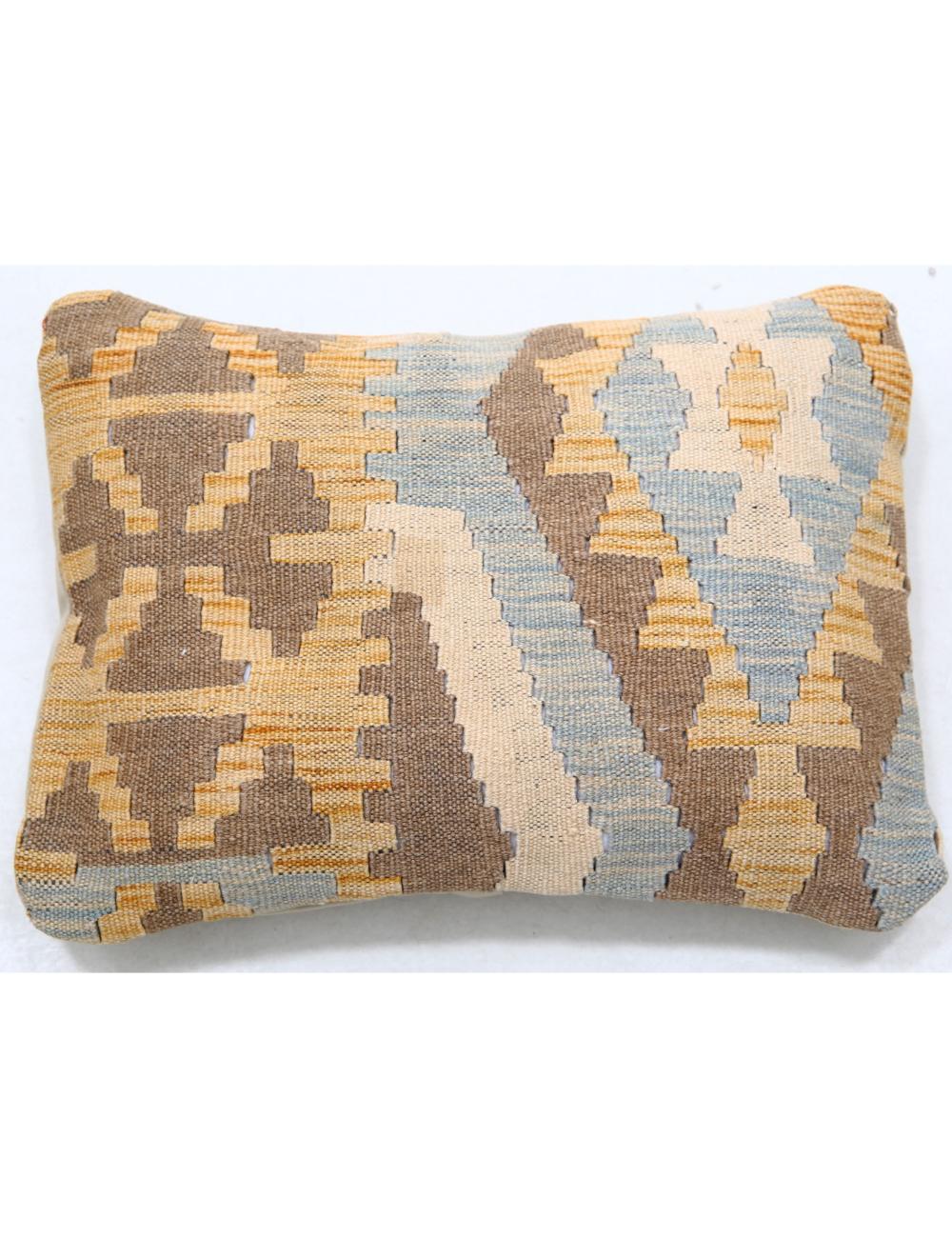 Afghan Tribal Pillow 1' 0" x 1' 5" Hand-Woven