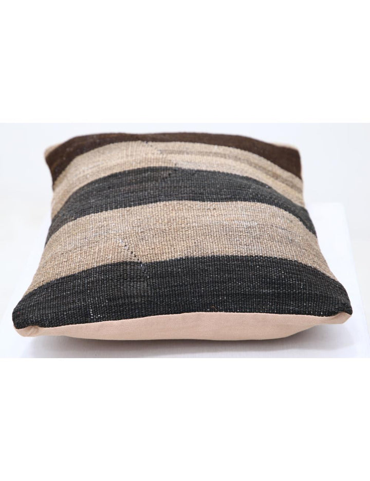 Afghan Tribal Pillow 1' 0" x 1' 5" Hand-Woven detail