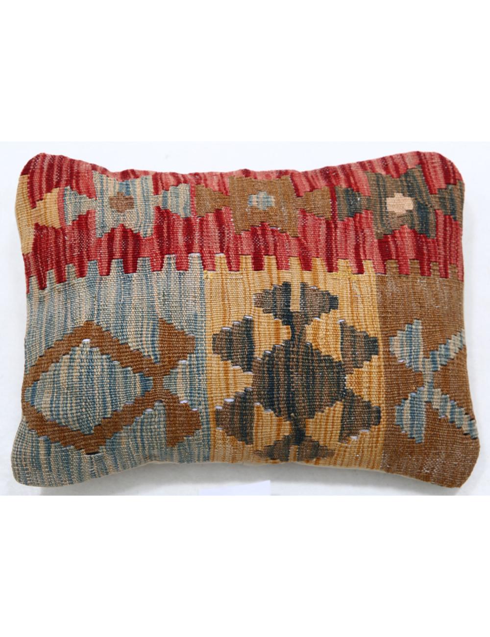 Afghan Tribal Pillow 1' 0" x 1' 5" Hand-Woven