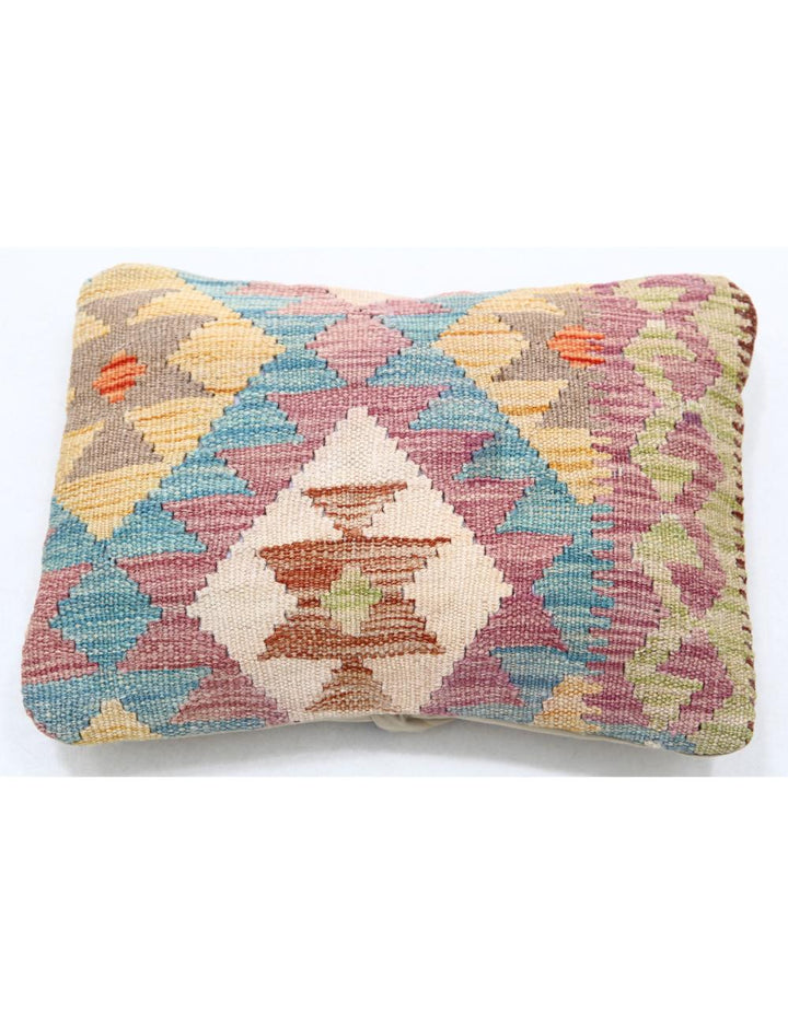 Afghan Tribal Pillow 1' 0" x 1' 5" Hand-Woven