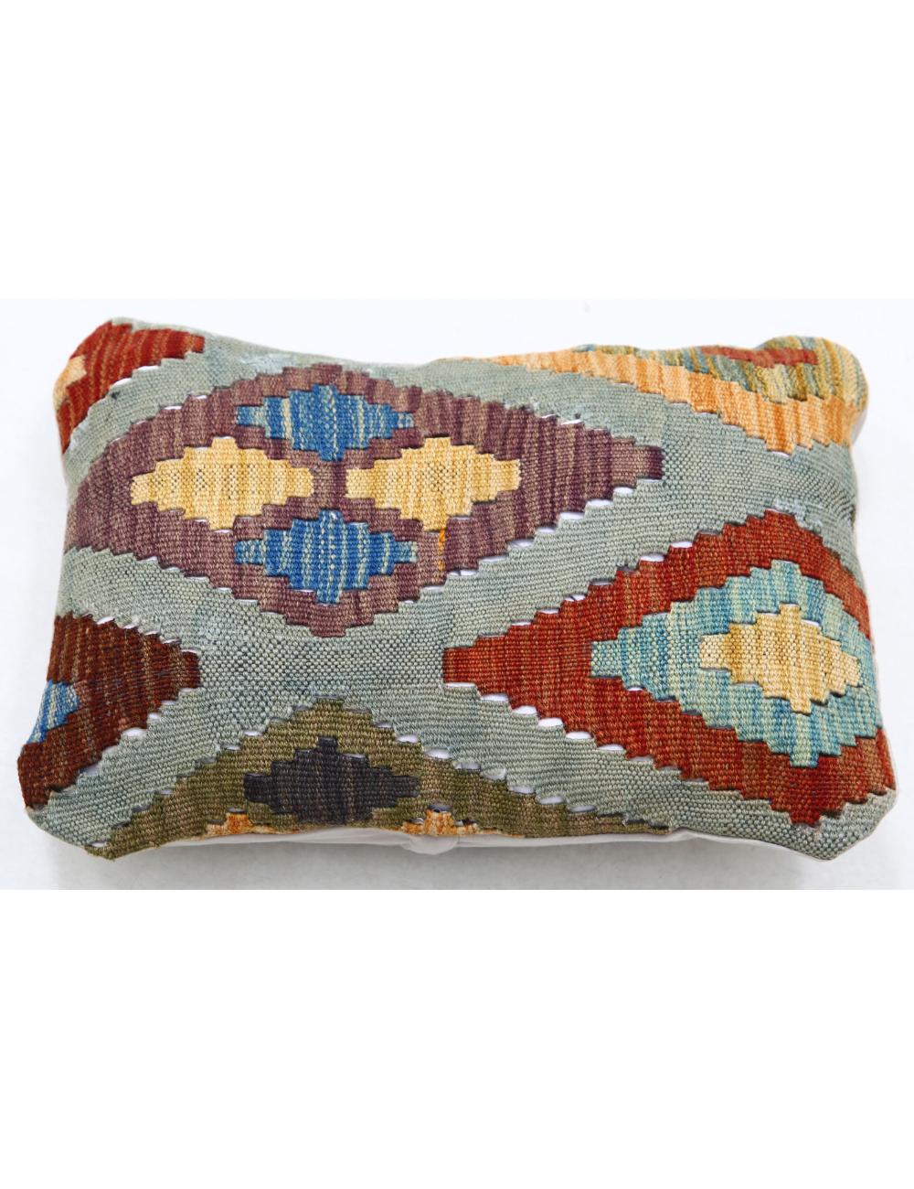Afghan Tribal Pillow 1' 0" x 1' 5" Hand-Woven