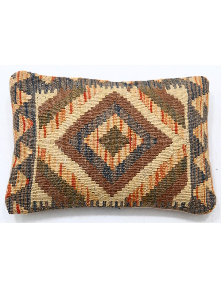 Hand Woven Tribal  Wool Pillow 1' 0" x 1' 5" - No. AT97715