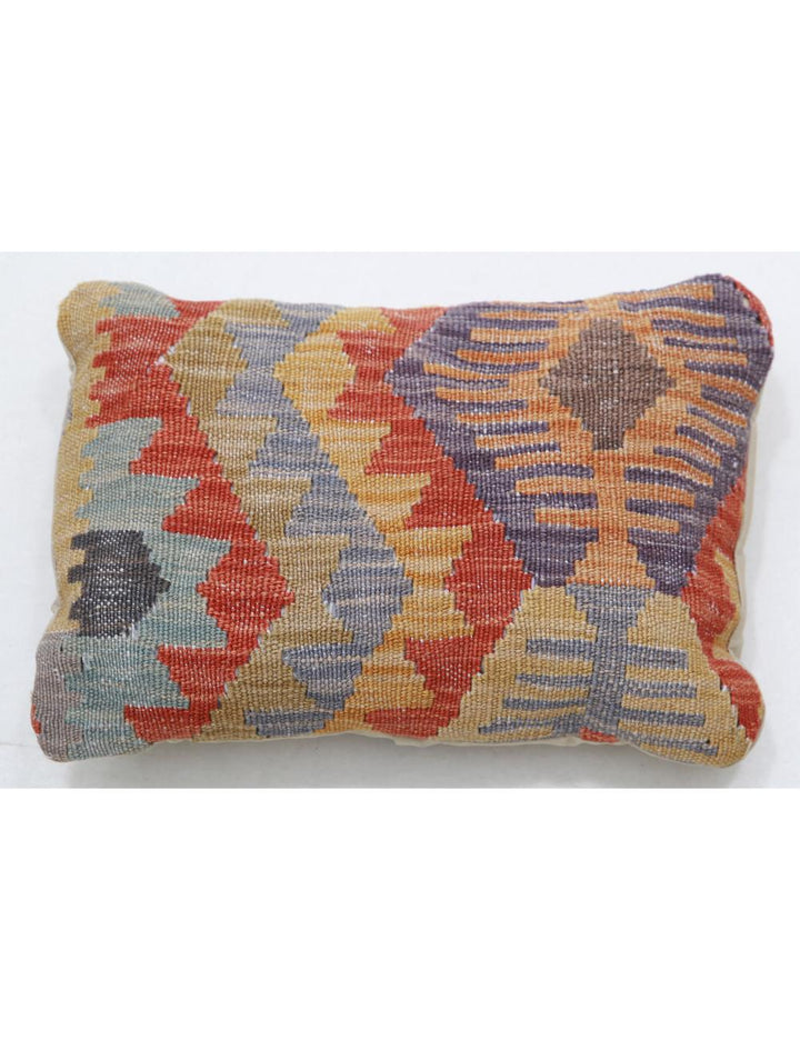 Afghan Tribal Pillow 1' 0" x 1' 5" Hand-Woven