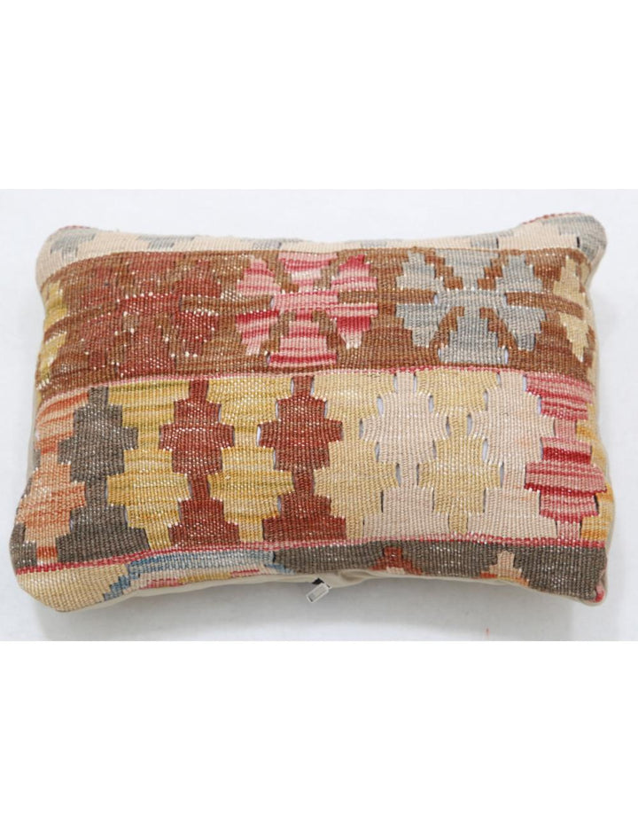 Afghan Tribal Pillow 1' 0" x 1' 5" Hand-Woven